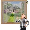 WEIZON Zanzariera Finestra Magnetica 55x75cm Grigio Zanzariere su Misura Chiusura Automatica Magnetica Anti-Zanzare per Porte Scorrevoli Garage Finestra