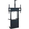 Hagor HP Twin Lift FW-B - sistema di sollevamento motorizzato regolabile in altezza per montaggio a pavimento e a parete 55-86" | VESA max. 900x600 | carico max. 120 kg | nero