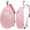 Generico Borsa per racchette da tennis, borse per racchette da tennis da donna | Borsa da trasporto per tennis con manico superiore, porta bottiglia d'acqua e gancio | Borsa a tracolla da tennis resistente all