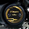 Resin Bike Adesivi Scooter Compatibile con Yamaha Tmax 500 T-max 530 2001-2016. Protezione Carter Variatore Antigraffio e Antiurto. Coppia di Adesivi Resinati 3D Carboon Look e Oro