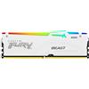 Kingston FURY Beast Bianco RGB 32GB (2x16GB) 6000MT/s DDR5 CL30 DIMM Memoria Gaming per Computer Fissi Kit da 2 Intel XMP - KF560C30BWAK2-32