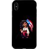 Llego El Boricua Custodia per iPhone XS Max Afro Boricua Queen Protesta Contro La Bandiera Portoricana