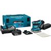 Makita Levigatrice orbitale 18 V LXT 5,0 Ah 114 x 140 mm pinzette DBO482RTJ