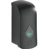 Wenko Dispenser per sapone e disinfettante Ranera L Nero, igienico dispenser da parete per liquido disinfettante, sapone liquido, ecc. Fissaggio senza trapano, capienza: 740 ml, 10,5 x 24,5 x 10,5 cm