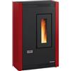 Extraflame Nordica STUFA A PELLET 'LUISELLA' Colore bordeaux