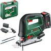 Bosch seghetto alternativo a batteria AdvancedSaw 18V-140 (funzione pendolo; motore brushless; profondità taglio: 140 mm/10 mm/20 mm; 3 lame; 18 Volt; batteria 2,0 Ah e caricabatteria; in valigetta)