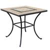 MIlani Home VENTUS - tavolo da giardino in ferro con piano in mosaico 80 x 80