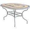 MIlani Home VENTUS - tavolo da giardino in ferro con piano in mosaico 90 x 160