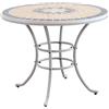 MIlani Home VENTUS - tavolo da giardino in ferro con piano in mosaico Ø 90