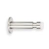 EVI HERRAJES Fermaporta da parete regolabile, installazione adesiva o con striscia fondo (Acciaio Inossidabile - Silicone Bianco)