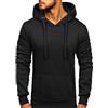 BOLF Uomo Felpa con Cappuccio Maglia Manica Lunga Classica Hoodie Tempo Libero Sport Fitness Outdoor Basic Casual Style 2009 Nero XL [1A1]