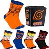 Naruto Calzini Uomo - Calze Uomo Pacco da 5 - Calzini Divertenti per Ragazzo 40-46 Cotone Misto - Gadget Anime Regalo Uomo Natale Compleanno