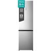 Hisense MC60331ID Frigorifero Combinato a libera installazione, Total No frost con doppia porta reversibile, Inox Look, Altezza 200 cm, capacità netta 336 litri, Classe energetica D