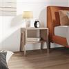 DEGHI Comodino 49x35 cm rovere con vano a giorno - Bracco