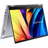 Asus Vivobook S14 Flip TP3402VA#B086ZSC8K7, Notebook in alluminio Monitor 14 WUXGA 16:10 Glossy Touch, Intel Core 13 gen i3-1315U, RAM 8GB, 512GB SSD PCIE, Intel UHD Graphics, WIN 11 HOME, Argento