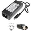 TOPCHARGEUR TOP CHARGEUR ® Adattatore Caricatore Caricabatteria Alimentatore 12V 5V 2A 4 PIN per Disco Rigido Hard Disk LACIE D2 HD 120 GB