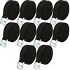 LOLYSIC 10 Pezzi 5M*25MM Cinghie di Fissaggio a Cricchetto, Cricchetto di Fissaggio, Carico Resistenza Fino a 600 lbs, per kayak, carico, bagagli, cinch, canoa, biciclette, moto, camion