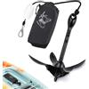 Alpinista Ancora per kayak, 1,6 kg, ancoraggio per kayak, kit di ancoraggio per kayak, SUP, canoa, con corda da 12,2 m