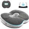 Auoketuo Cuscino per sedia anti-decubito: cuscino ortopedico a ciambella per alleviare efficacemente emorroidi, prostata, sciatica e mal di schiena, ideale per ufficio, auto e sedia a rotelle.