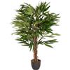 HJH Office Pianta artificiale MANGO altezza 130 cm verde 588 foglie grande pianta da interno albero di mango vaso pianta artificiale, 871001