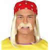 shoperama Hulk Hogan Wrestler - Foulard con capelli e lacci