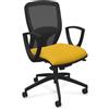 LEYFORM poltrona da ufficio SPRINT RE con braccioli fissi e base nera - 179281R-D/RT