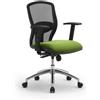 LEYFORM poltrona da ufficio SPRINT RE con braccioli regolabili in altezza, base alluminio lucido e parti in plastica nere - 179262R-E/RT