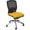 LEYFORM poltrona da ufficio SPRINT RE senza braccioli con base alluminio lucido e parti in plastica nere - 179212R-D/RT