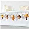 Lights4fun Catena Decorativa Autunnale in Feltro per Uso in Interni