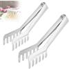 INHEMING 2 pezzi pinze per spaghetti in acciaio inox, Pinza per servire la pasta, clip per spaghetti per buffet, eventi di catering e feste