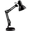 Brilliant lampada lampada da tavolo Henry nera 1x A60, E27, 28W, adatto per lampade normali (non incluse) | Scala da A ++ a E | Con interruttore a cavo