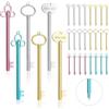 YAOZUP Penna e gel, 30 Pezzi a forma di chiave, Penne e Gel Vintage a Forma di Chiave, Creative per Ufficio, Cancelleria e Materiale Scolastico
