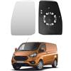 Katsiro Vetro a Specchio sostituzione per Ford Transit Custom 2013-2019, Specchio Esterno Regolabile Adatto, Lente Retromarcia (Sinistra)