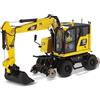 Diecast Masters DM DIECAST MASTERS- Diecast Masters 85661-Escavatore Caterpillar bidirezionale per ferrovia Cat M323F Rail, Scala 1:50, Circa 6,0 x 8,3 x 16,0 cm, a Partire da 14 Anni, Colore Yellow, 85661
