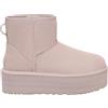 UGG Mini Piattaforma Classica, Stivali alla Moda Donna, Fumo Chiaro, 43 EU