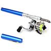 Lixada Set di Mulinelli da Pesca Tascabili Collassabile 1m/1,4m, Mini Canna da Pesca Telescopica + Mulinello da Spinning Leggero per Principianti Bambini Viaggiare a Pesca