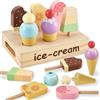 HERSITY Gelateria Bambini Legno, Giocattoli Gelato Cibo Bambini