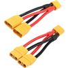 YACSEJAO XT90 - Cavo parallelo Y splitter YACSEJAO 10AWG XT90 1 a doppio cavo di prolunga per quadcopter multirotori RC LiPo batteria, 1 paio
