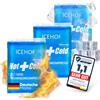 ICEHOF Cuscinetti refrigeranti (3 pezzi) - Moderno gel morbido, lunga durata - confezione refrigerante in gel per raffreddamento, compresse refrigeranti, sacchetti refrigeranti - congelabili