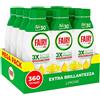 Fairy Detersivo Lavastoviglie Gel Liquido, 360 Lavaggi, Confezione Da 12 Bottiglie, Platinum Limone, Dona Extra Brillantezza Alla Lavastoviglie, Combina Pulizia Brillantezza E Freschezza