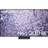 Samsung TV Neo QLED QE75QN800CTXZT, Smart TV 75" Serie QN800C, Neo QLED 8K UHD, Dolby Atmos, Alexa e Google Assistant integrati, Titan Black, 2023, DVB-T2