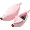 BomDog Cuccia Gatto,Cuccia per Gatti Letto Calmante per Gatti, Accogliente Grotta per Gatti,Cucce per Gatti da Interno Caldo Nido per Animali A Forma di Banana (S, Rosa)