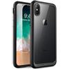 SUPCASE Cover iPhone Xs Cover iPhone X, SUPCASE Custodia Rigida [Serie Unicorn Beetle Style] TPU Bumper Clear Case per Apple iPhone X 2017 iPhone Xs 2018, Nero