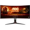 AOC Monitor 34'' LED VA Curvo Gaming CU34G2X - BK 3440x1440 WQHD Tempo di Risposta 1 ms Frequenza di Aggiornamento 144 (Hz)