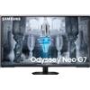 Samsung Monitor Gaming Odyssey Neo G7 (S43CG700), Flat, 43'', 3840x2160 (UHD), Piattaforma Smart TV, HDR10+, VA, 144Hz, 1ms, Freesync Premium PRO, HDMI, Display Port, USB, WiFi, Bluetooth, Casse