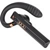 cigemay Auricolare Bluetooth Aziendale, K3 ENC Call Noise Reduction Auricolare Appeso a Un Orecchio, Auricolare Singolo a Lunga Durata con Scomparto di Ricarica(Nero+Oro)