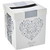 Neviti Vintage Romance Post Box, Carta, Argento, 21 x 21 x 25 cm