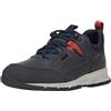 Geox U Delray B Abx B, Scarpe da Ginnastica, Uomo, Navy Dk Orange, 39 EU