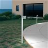 Paletto da Giardino Solare Bianco da 100cm IP54 in Alluminio Colore Bianco Naturale 4.000K