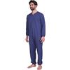 FERRUCCI COMFORT Pigiama Tutone Sanitario Invernale Felpato Unisex con Cerniera sul Dorso - 9078-F Copiativo - per Anziani, Incontinenza e Alzheimer (XXL)